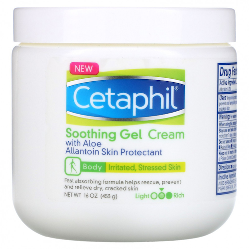 Cetaphil, Успокаивающий гель-крем с алоэ, средний, без отдушек, 453 г (16 унций) #1
