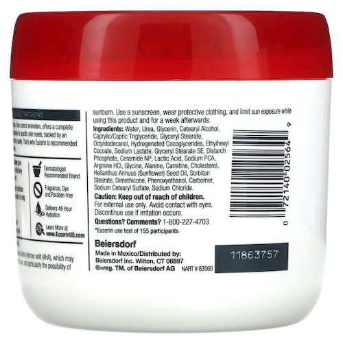 Eucerin, крем для снятия шероховатости, без отдушки, 454 г (16 унций) #1