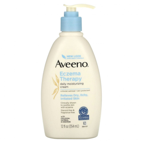 Aveeno, Eczema Therapy, Moisturizing Cream, Fragrance Free, 12 fl oz (354 ml) #1