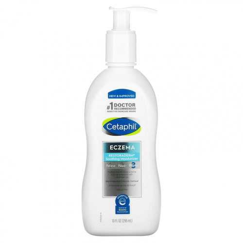 Cetaphil, Eczema, Успокаивающее увлажняющее средство Restoraderm, без отдушек, 296 мл (10 жидк. Унций) #1