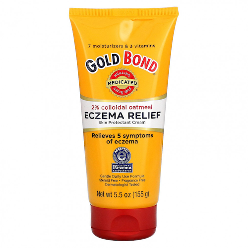 Gold Bond, Medicated, крем для защиты кожи от экземы, 2% коллоидная овсянка, 155 г (5,5 унции) #1