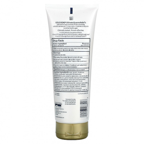 Gold Bond, Ultimate Eczema Relief, крем для защиты кожи, без отдушек, 226 г (8 унций) #1