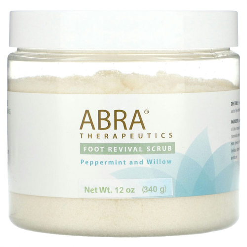 Abracadabra, Abra Therapeutics, Скраб для ног, перечная мята и ива, 340 г (12 унций) #1