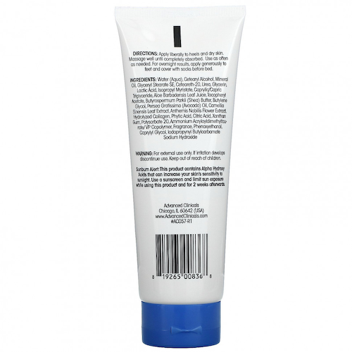 Advanced Clinicals, Cracked Heel, Rough Sport Cream, 8 fl oz (237 ml) #1