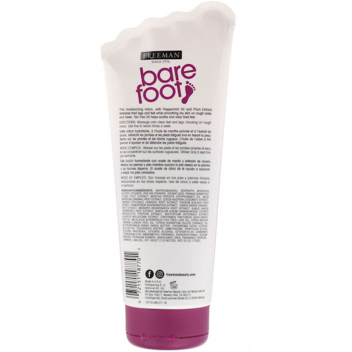 Freeman Beauty, Bare Foot, увлажняющий лосьон для ног, перечная мята и слива, 150 мл (5,3 жидк. унции) #1