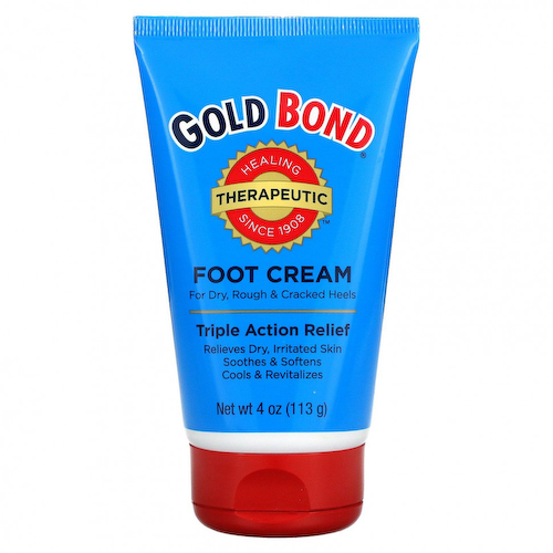 Gold Bond, Лечебный крем для ног, облегчение тройного действия, 113 г (4 унции) #1