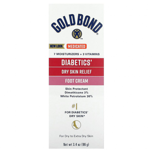 Gold Bond, Ultimate, крем для ног для сухой кожи для диабетиков, без отдушек, 96 г (3,4 унции) #1