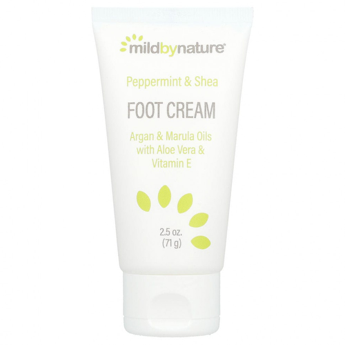 Mild By Nature, крем для ног с перечной мятой, маслом ши, маслами арганы и марулы, 71 г (2,5 унции) #1