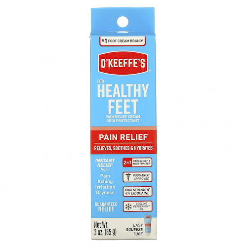 O'Keeffe's, For Healthy Feet, обезболивающий крем, 85 г (3 унции) #1