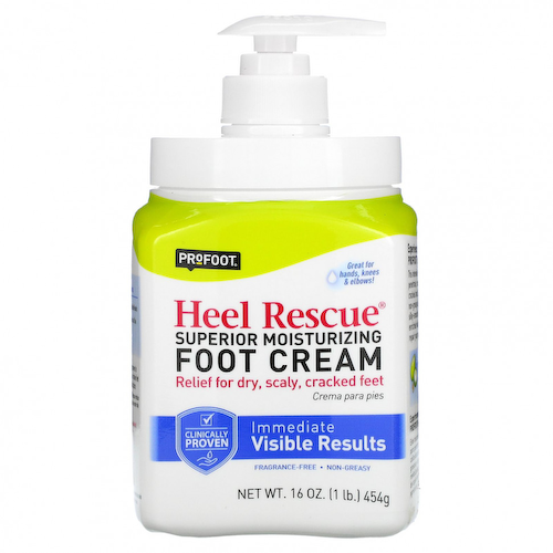 Profoot, Heel Rescue, превосходный увлажняющий крем для ног, без отдушек, 454 г (16 унций) #1