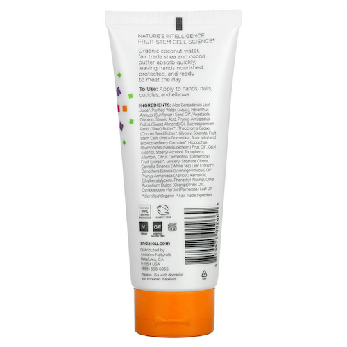 Andalou Naturals, A Force of Nature, крем для рук с маслом ши и облепихой, клементин, 100 vk (3,4 жидк. унции) #1