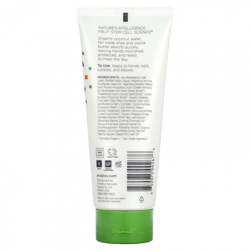 Andalou Naturals, A Path of Light, крем для рук с маслом ши и какао, цветы лайма, 100 мл (3,4 жидк. Унции) #1