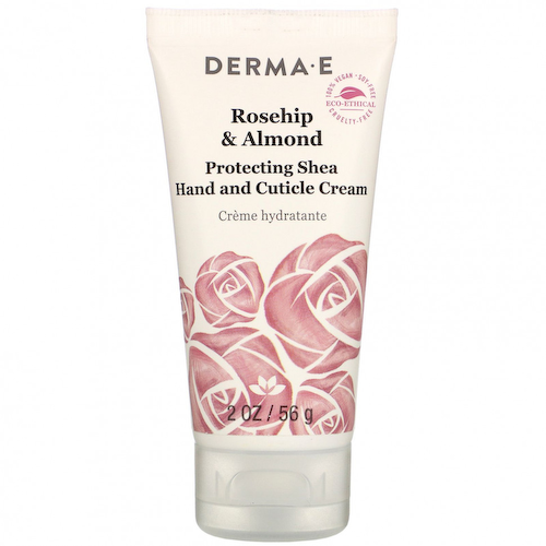 Derma E, Защитный крем для рук и кутикулы, шиповник и миндаль, 56 г (2 унции) #1
