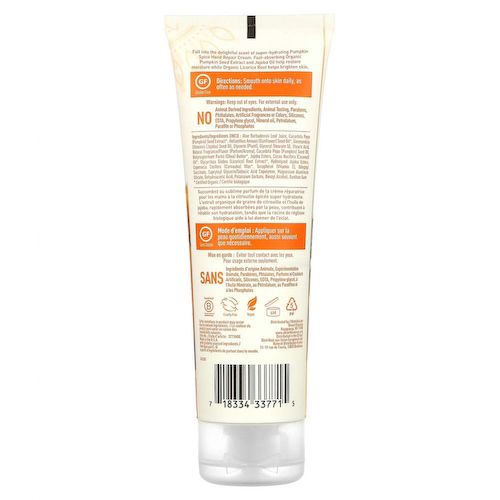 Desert Essence, Organics, восстанавливающий крем для рук, Pumpkin Spice, 4 жидких унции (118 мл) #1