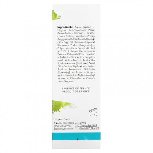 European Soaps, Pre de Provence, Shea Butter Dry Skin Hand Cream, Original, 2.5 fl oz (75 ml) #1