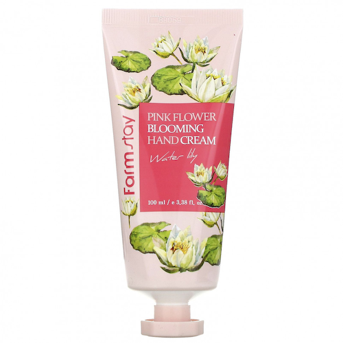 Farmstay, Pink Flower Blooming Hand Cream, Water Lily, 3.38 fl oz (100 ml) #1