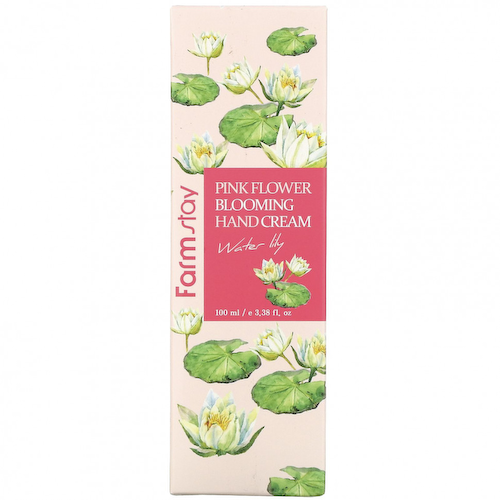 Farmstay, Pink Flower Blooming Hand Cream, Water Lily, 3.38 fl oz (100 ml) #1