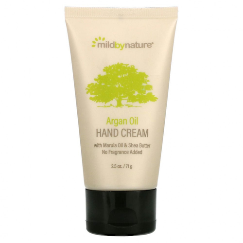 Mild By Nature, крем для рук с аргановым маслом, маруловым маслом и маслом ши, без запаха, 71 г (2,5 унции) #1