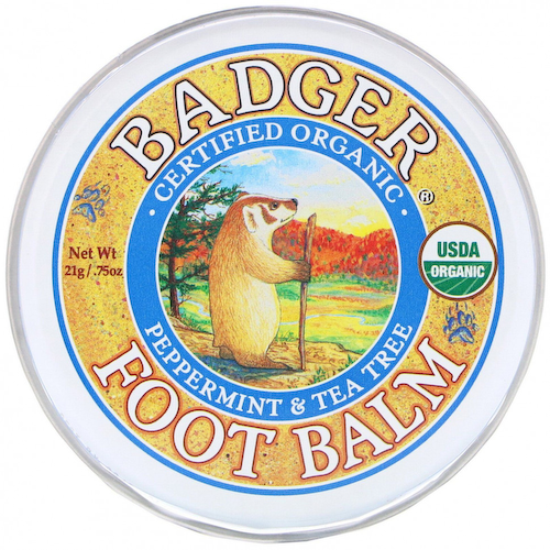 Badger Company, Бальзам для ног с экстрактами перечной мяты и чайного дерева, .75 унций (21 г) #1