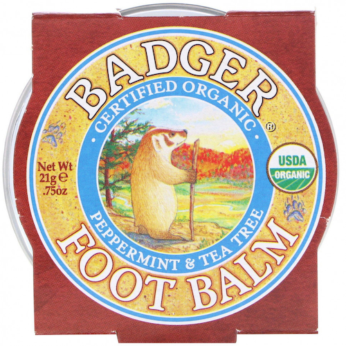 Badger Company, Бальзам для ног с экстрактами перечной мяты и чайного дерева, .75 унций (21 г) #1