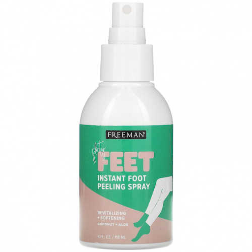 Freeman Beauty, Flirty Feet, мгновенный спрей-пилинг для ног, кокос + алоэ, 118 мл (4 жидк. унции) #1