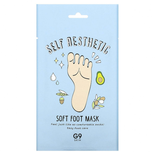 G9skin, Self Aesthetic, смягчающая маска для стоп, 5 шт., 12 мл (0,40 жидк. унции) #1