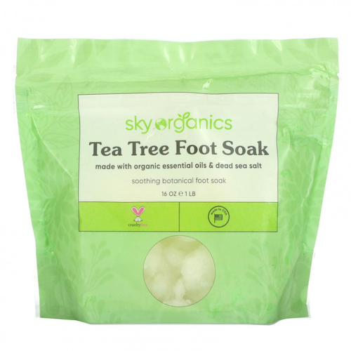 Sky Organics, Tea Tree Foot Soak, средство для ног, 1 фунт (16 унций) #1