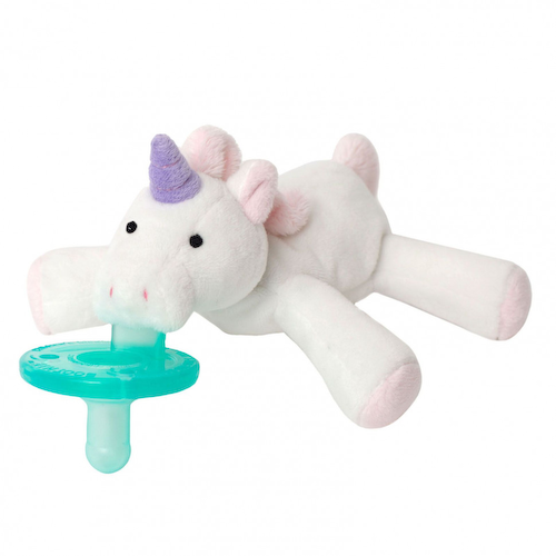 WubbaNub, Соска для младенцев, для детей 0–6 месяцев, Unicorn, 1 соска #1