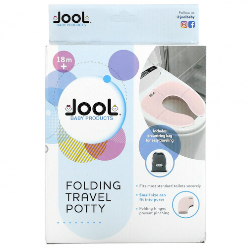 Jool Baby Products, Складной дорожный горшок, розовый, для детей от 18 месяцев, 1 шт. #1