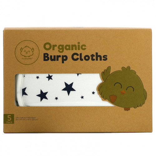 KeaBabies, Organic Burp Cloths, Adventurer, 5 шт. В упаковке #1