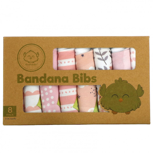 KeaBabies, Нагрудники-банданы, 0–36 месяцев, Sweet Charm, 8 шт. #1