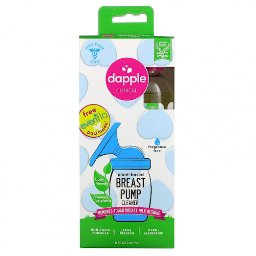 Dapple Baby, Clinical, Очиститель для молокоотсоса на растительной основе, без запаха, 8 жидких унций (237 мл) #1