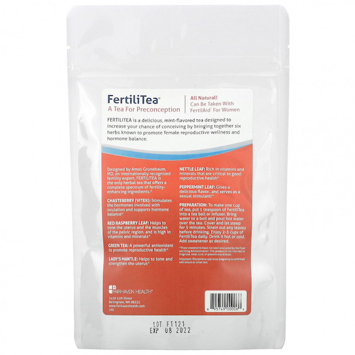 Fairhaven Health, Fertili Tea, 3 унции #1