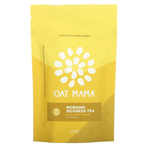 Oat Mama, Morning Sickness Tea, лимонный имбирь Мейера, без кофеина, 14 чайных пакетиков, 32 г #1