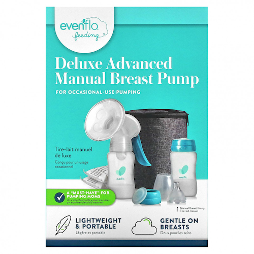 Evenflo Feeding, Улучшенный молокоотсос с ручным управлением, набор из 10 предметов #1