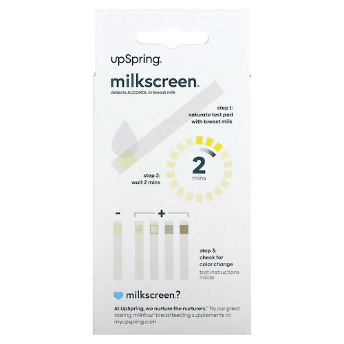 UpSpring, Milkscreen, тест-полоски для выявления спирта в грудном молоке, 20 тест-полосок #1
