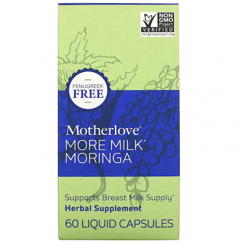 Motherlove, More Milk Moringa, 60 жидких капсул #1