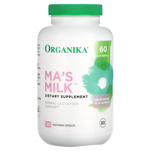 Organika, MA's Milk, травяная поддержка лактации, 120 растительных капсул #1