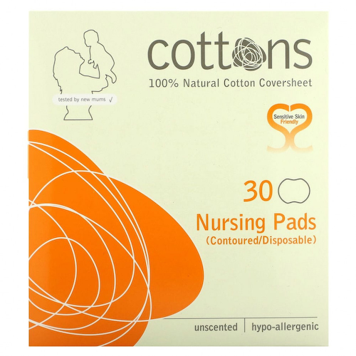 Cottons, Прокладки для кормления, без запаха, 30 шт. #1