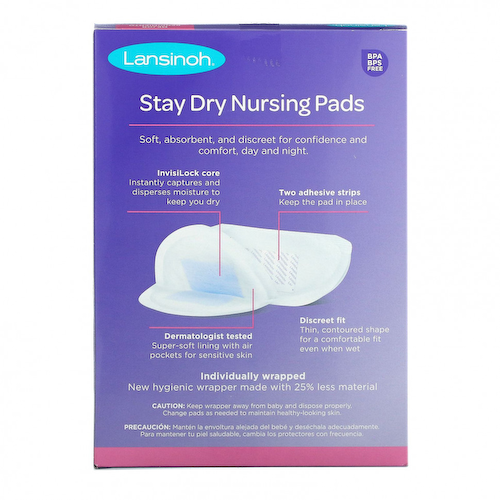 Lansinoh, Подушечки для кормления Stay Dry, 60 шт. #1