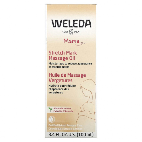 Weleda, Mama, массажное масло от растяжек, экстракты миндаля, 100 мл (3,4 жидк. унции) #1