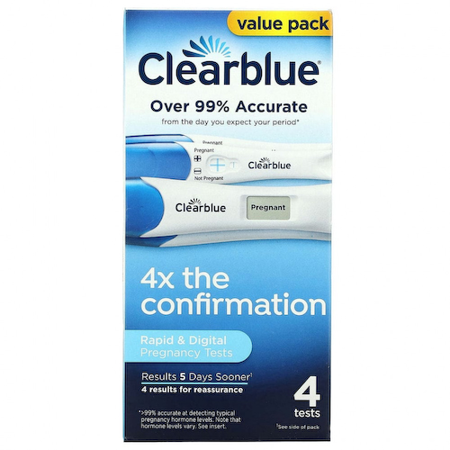 Clearblue, Быстрые и цифровые тесты на беременность, 4 теста #1