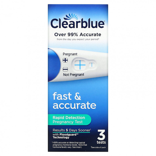 Clearblue, Быстрый и точный, экспресс-тест на беременность, 3 теста #1