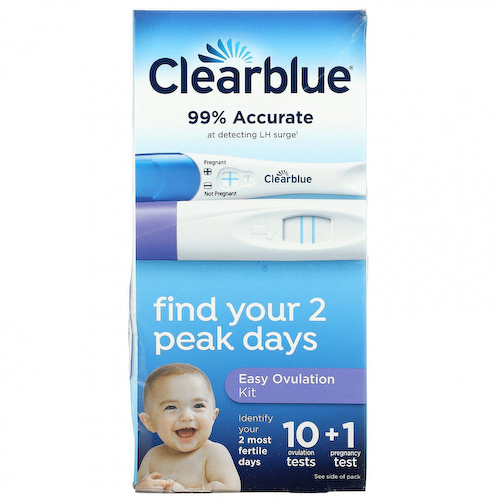 Clearblue, Easy Ovulation Kit, 10 тестов на овуляцию + 1 тест на беременность #1