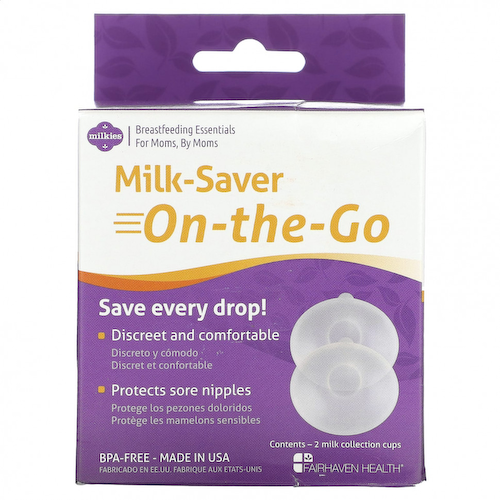 Fairhaven Health, Milkies, Milk-Saver-On-The-Go, 2 стакана для сбора молока #1