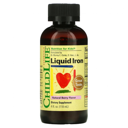 ChildLife, Liquid Iron, с натуральным ягодным вкусом, 118 мл (4 жидк. унции) #1