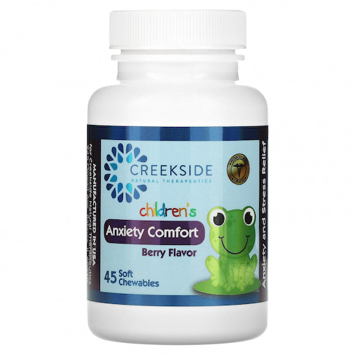 Creekside Natural Therapeutics, Для детей, успокаивающее средство с ягодами, 45 мягких жевательных таблеток #1