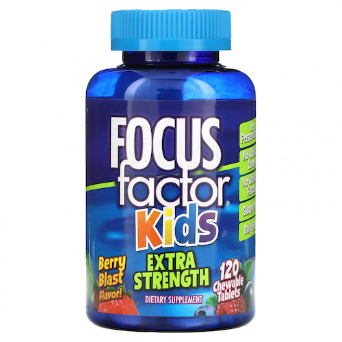 Focus Factor, Kids, Extra Strength, Berry Blast, 120 жевательных таблеток #1
