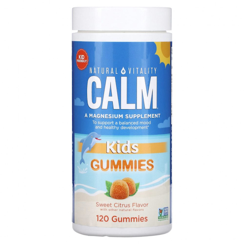 Natural Vitality, Calm, детские жевательные мармеладки, сладкий цитрус, 120 жевательных таблеток #1