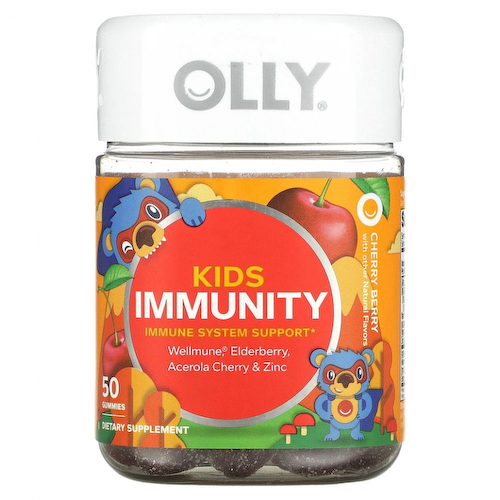 OLLY, Kids Immunity, Cherry Berry, 50 жевательных таблеток #1